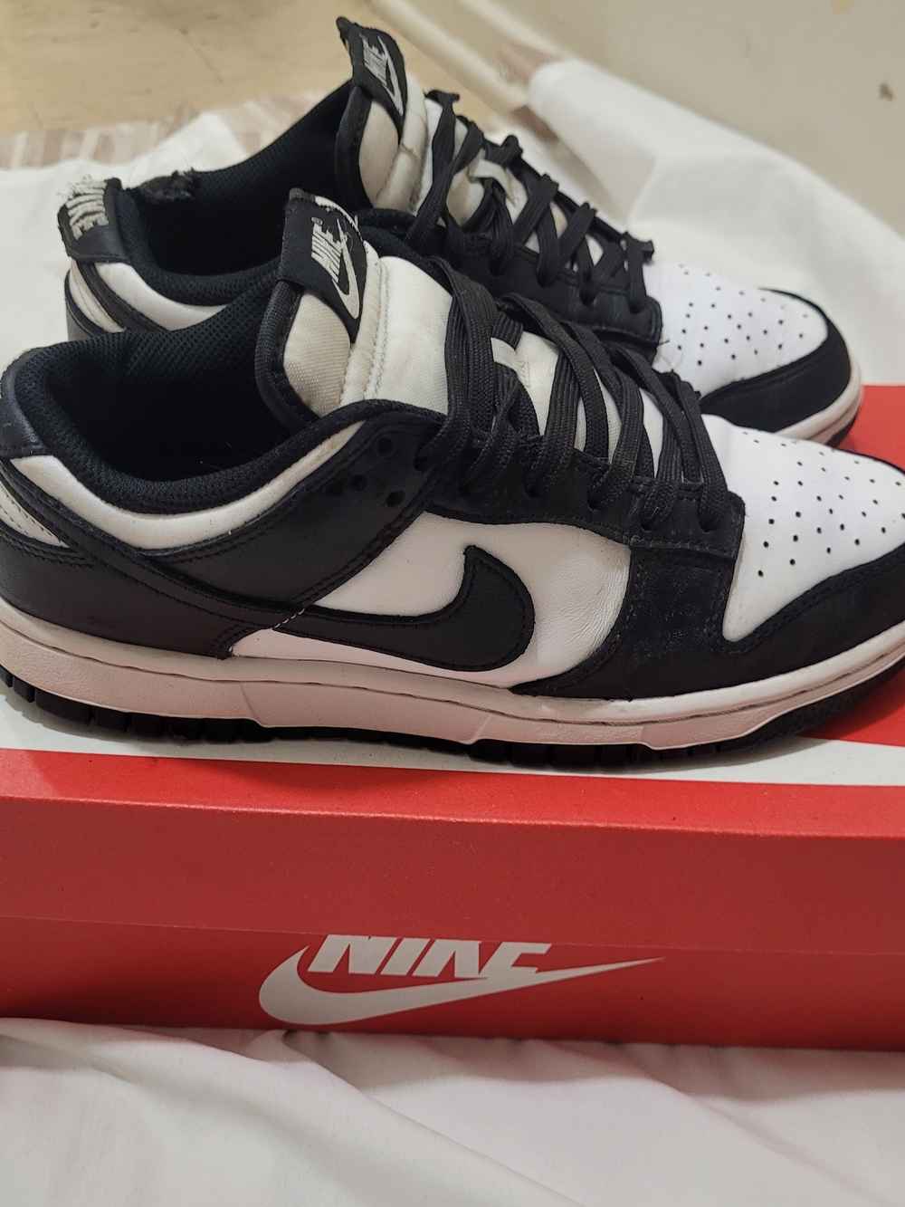 Nike Black and White Low-Top Sneakers